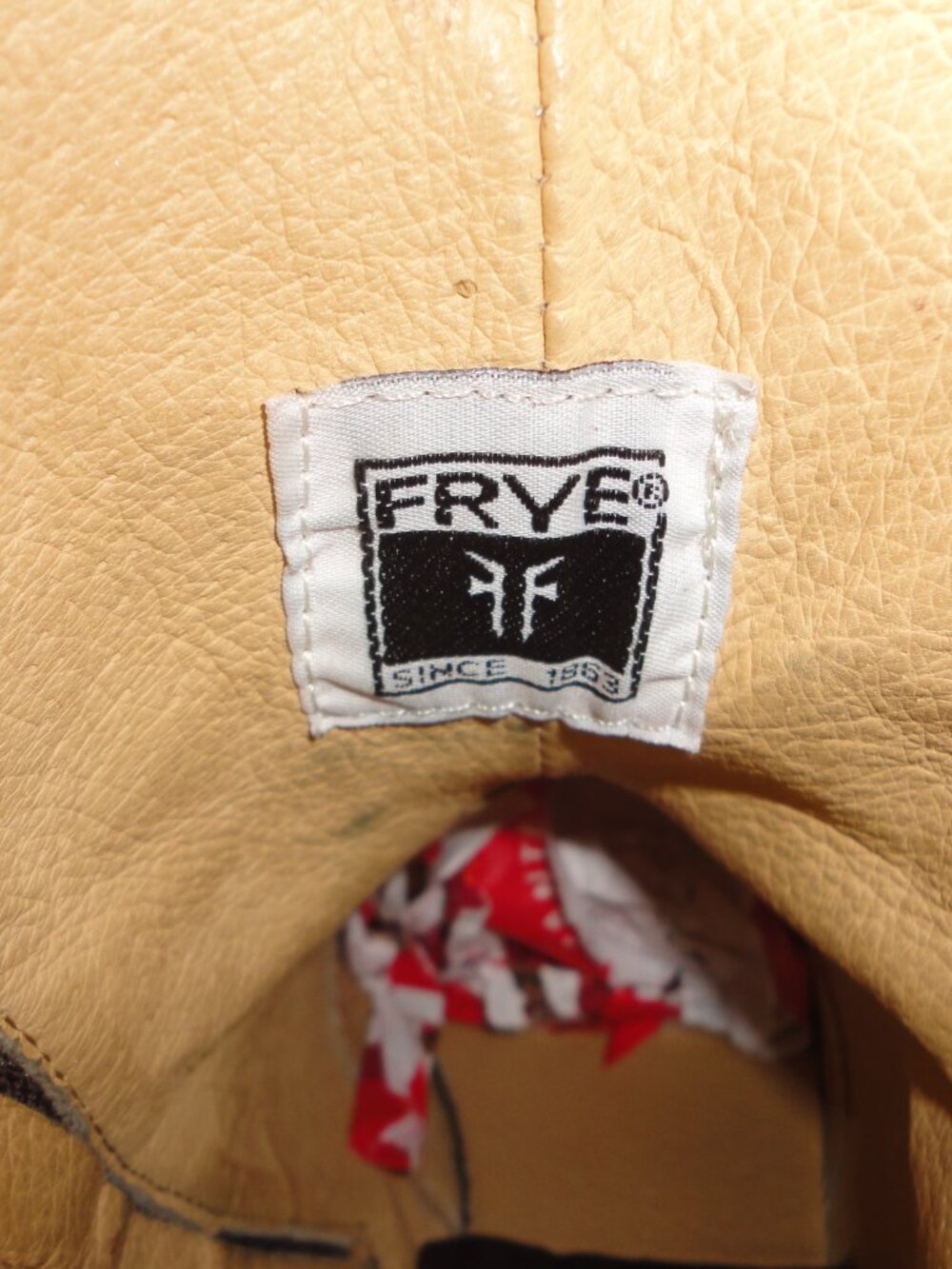 FRYE Brown Leather Distressed Zipper Ankle Boots Size 8B - Picture 8 of 11